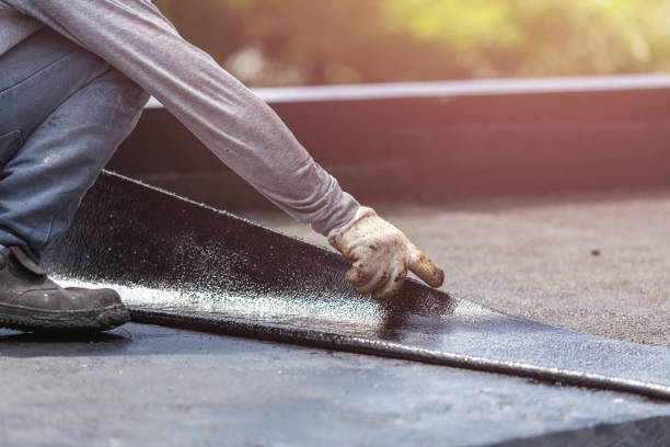 Professional Emergency Waterproofing technician working in Scotts, MI